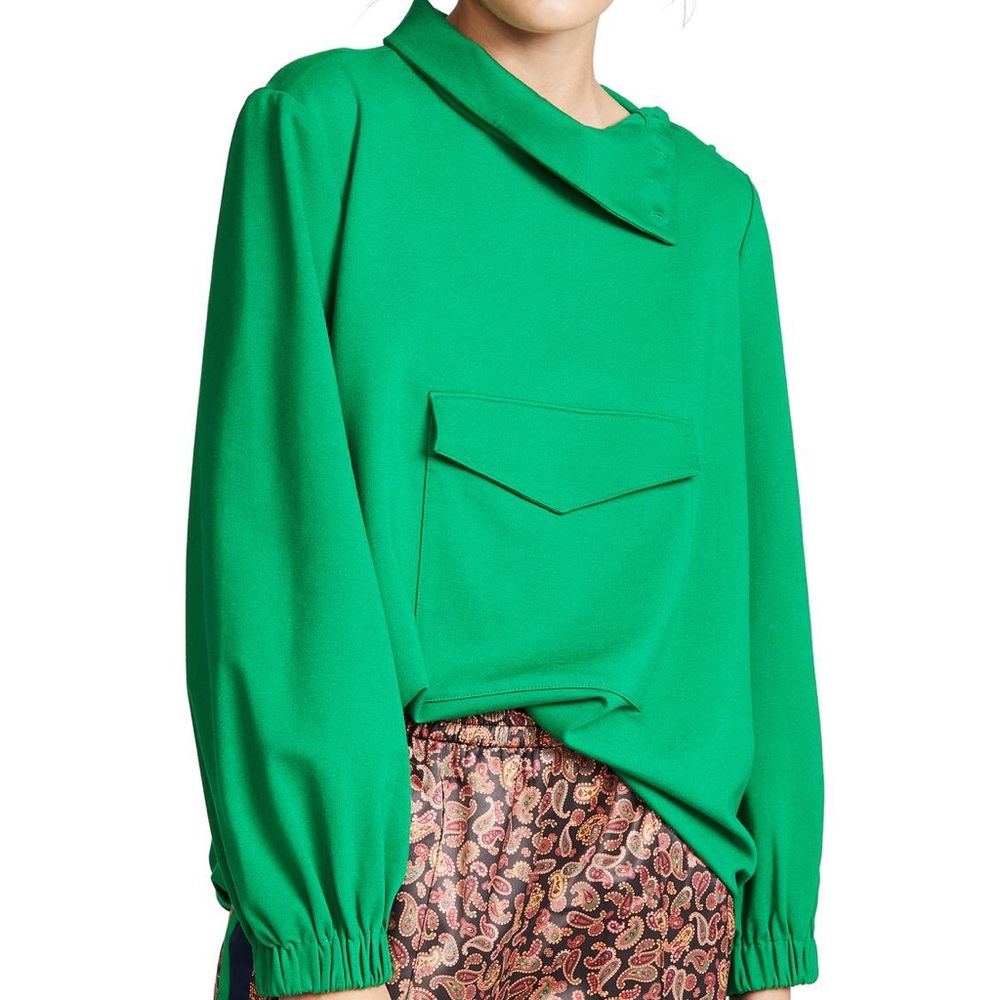 NWT Tibi Funnel Neck Top